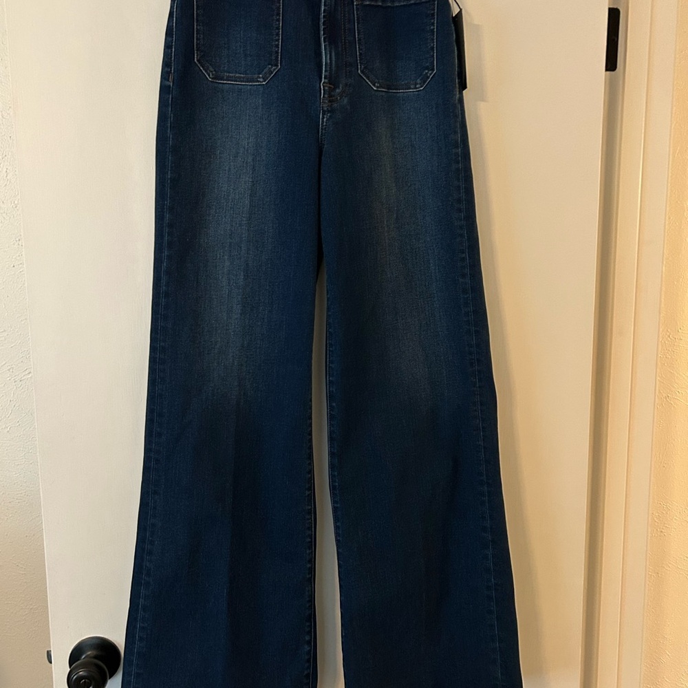 7 For All Mankind Dark Blue Flare Jeans